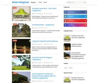 Malesmegawe.com(Wisata kuliner) Screenshot