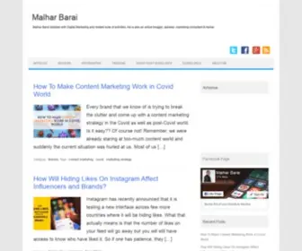 Malharbarai.com(Malhar Barai) Screenshot