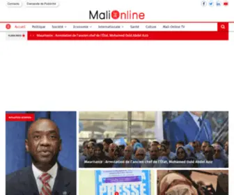 Mali-Online.net(Actualité Au Mali) Screenshot