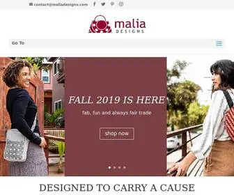 Maliadesigns.com(Malia Designs) Screenshot