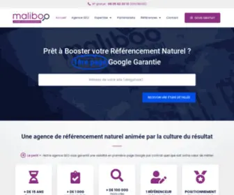 Maliboo-Referencement.com(Agence SEO Maliboo) Screenshot