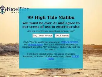 Malibu99Hightide.com(99 High Tide Malibu) Screenshot