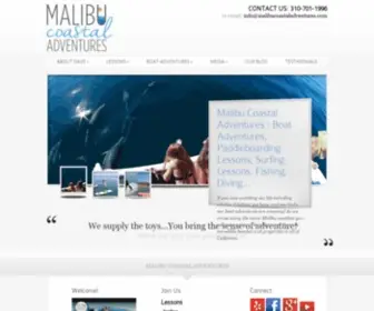 Malibucoastaladventures.com(Malibu Coastal Adventures) Screenshot