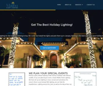 Malibueventlighting.com(Malibu Event Lighting) Screenshot