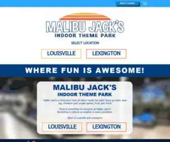 Malibujacks.net(Malibu Jack's Indoor Fun Park) Screenshot