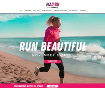 Malibumarathon.com(Malibu Half Marathon & 5K) Screenshot