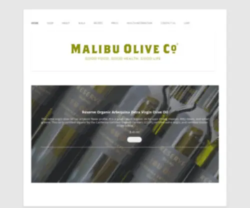 Malibuolivecompany.com(Malibu Olive Company) Screenshot