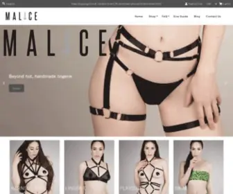Malicelingerie.com(Malice Lingerie) Screenshot