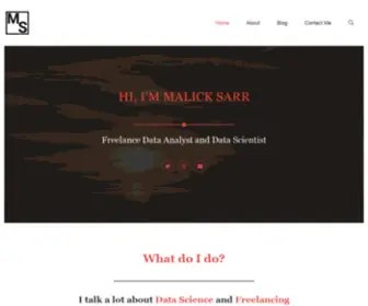 Malicksarr.com(Malick Sarr) Screenshot