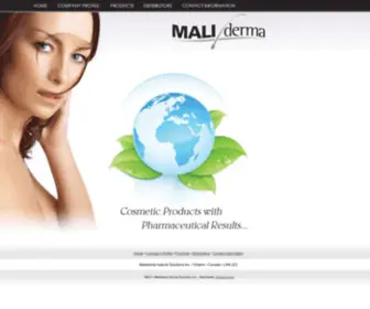 Maliderma.com(Maliderma Natural Solutions Inc) Screenshot