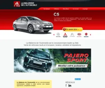 Malienne-Automobile.com(La Malienne de l'Automobile) Screenshot