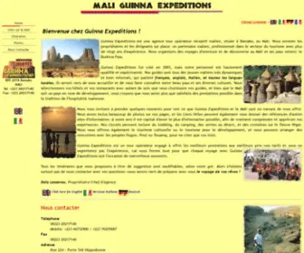 Maliexpeditions.com(Mali Guinna Expeditions) Screenshot