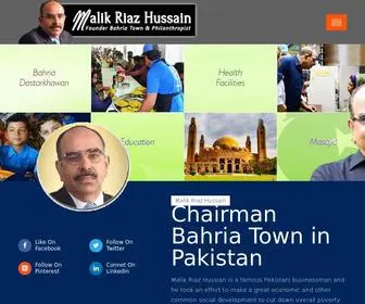 Malik-Riaz-Hussain.com(Malik Riaz Hussian) Screenshot