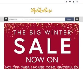 Malikallure.com(Malikallure a Clothng Store) Screenshot