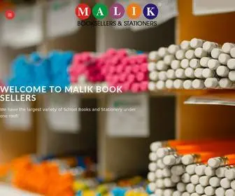 Malikbooksellers.com(Malik Booksellers & Stationers) Screenshot