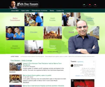 Malikriazhussain.com(Malik Riaz Hussain) Screenshot