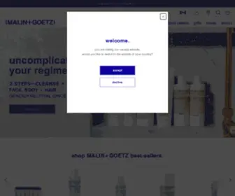 Malinandgoetz.ca(Uncomplicate Your Regimen) Screenshot