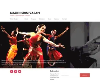 Malinisrinivasan.com(Malini Srinivasan) Screenshot