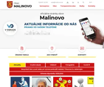 Malinovo.sk(Obec Malinovo) Screenshot