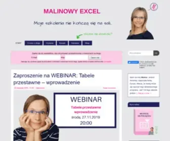 Malinowyexcel.pl(Malinowy Excel) Screenshot