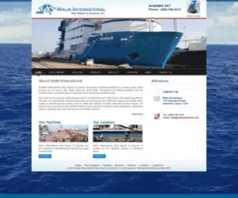 Malinshiprepair.com(Malin International Ship Repair & drydock) Screenshot