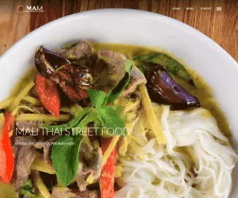 Malithaistreetfood.com(Mali Thai Street Food) Screenshot