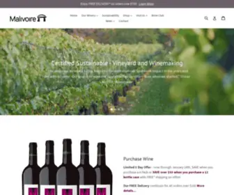 Malivoire.com(Malivoire Wine Company) Screenshot