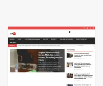 Malivox.net(Actualités du Mali et de l'Afrique Accueil) Screenshot
