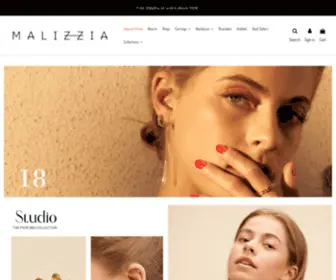 Malizzia.com(Compra tus joyas Malizzia. Joyas femeninas y minimalistas para todos los días) Screenshot