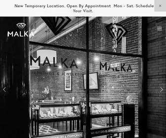 Malkadiamonds.com(Portland Jewelers) Screenshot
