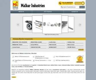 Malkargears.com(Malkar Industries) Screenshot