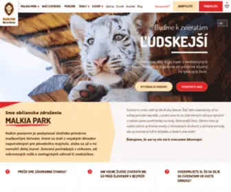 Malkiapark.sk(Malkia Park) Screenshot