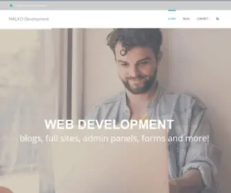 Malkodevelopment.com(Web development made easy. Offering web design) Screenshot