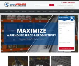 Mallardmfg.com(Pallet Flow) Screenshot