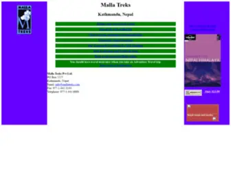 Mallatreks.com(Malla Treks) Screenshot