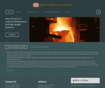 Malleable.co.za(Malleable Castings Website) Screenshot