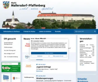 Mallersdorf-Pfaffenberg.de(Markt Mallersdorf) Screenshot