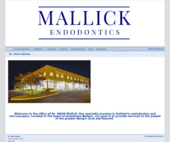 Mallickendo.com(Mallick Endodontics) Screenshot