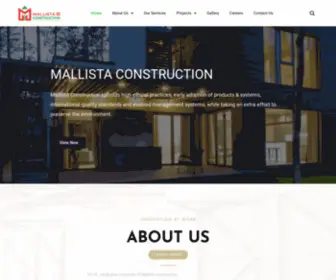 Mallistaconstruction.com(Mallista Construction) Screenshot