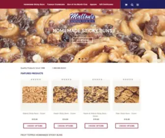 Mallonsstickybuns.com(Mallons Sticky Buns) Screenshot