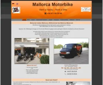 Mallorca-Motorbike.com(Motorrad mieten Mallorca) Screenshot