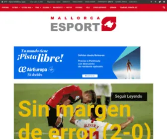 Mallorcaesports.es(Mallorca) Screenshot