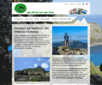 Mallorcamuntanya.com(Our hiking program) Screenshot