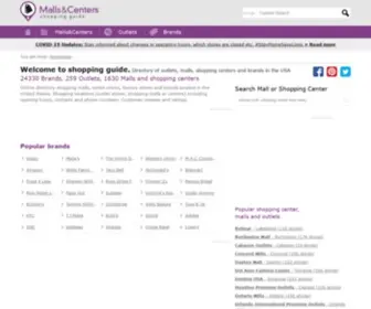 Mallscenters.com(Shopping directory malls) Screenshot