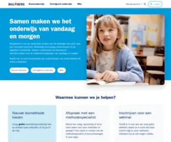 Malmberg.nl(Onderwijs zit bij Malmberg in het DNA. Het) Screenshot