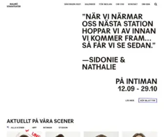 Malmostadsteater.se(Malmö) Screenshot