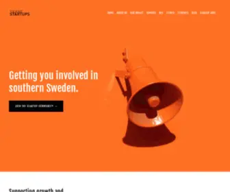 Malmostartups.com(Skåne Startups) Screenshot