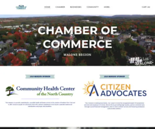 Malonechamberofcommerce.com(Chamber of Commerce) Screenshot