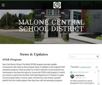 Malonecsd.org(Malone Central School District) Screenshot