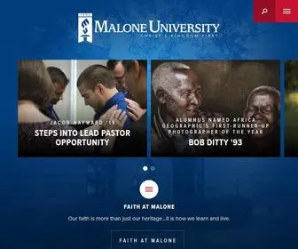 Malone.edu(Malone University) Screenshot